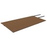 Listoni Decking WPC con Accessori Marroni e Grigi 40 m² 2,2 m