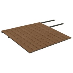 Listoni Decking WPC con Accessori Marroni e Grigi 20m² 2,2 m