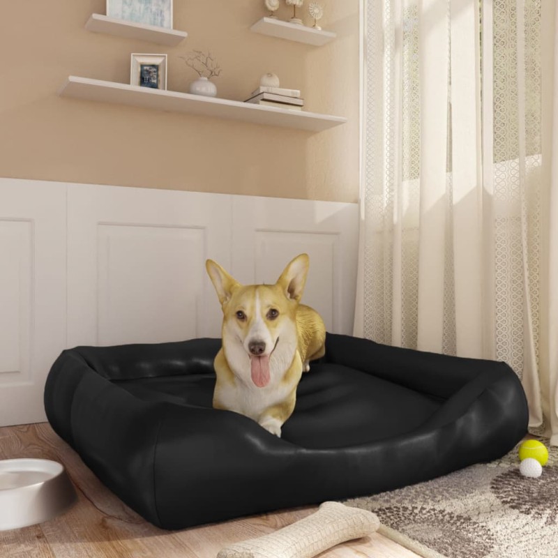 vidaXL Cuccia per Cani Nera 80x68x23 cm in Similpelle