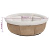 Cuccia per Cani 59x59x24 cm Beige