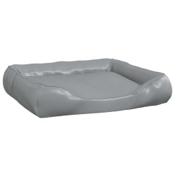 Cuccia per Cani Grigio Chiaro 105x80x25 cm Similpelle