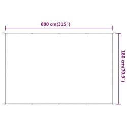   Paravento Verticale Antracite 180x800 cm Tessuto Oxford