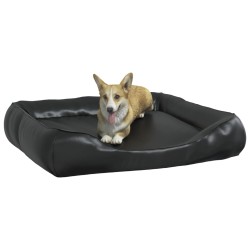 Cuccia per Cani Nera 120x100x27 cm in Similpelle