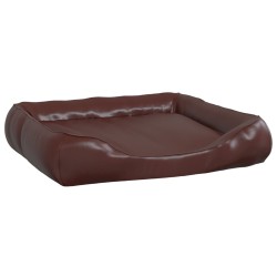 vidaXL Cuccia per Cani Marrone 80x68x23 cm in Similpelle