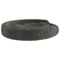 Lettino per Cani Grigio Scuro 110x90x23 cm Peluche