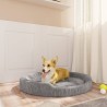 Lettino per Cani Grigio 70x55x23 cm Peluche