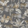 DUTCH WALLCOVERINGS Carta da Parati Leopardo Grigio e Beige