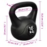 vidaXL Kettlebell 16 kg