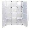 Armadio Modulare con 9 Scomparti 37x115x150 cm Bianco