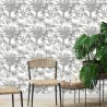 DUTCH WALLCOVERINGS Carta da Parati Kidatu Grigio e Bianco