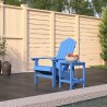   Sedia da Giardino con Tavolo Adirondack in HDPE Blu