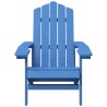   Sedia da Giardino con Tavolo Adirondack in HDPE Blu