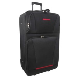 vidaXL Set da Viaggio Trolley e Borse 5 pz Nero