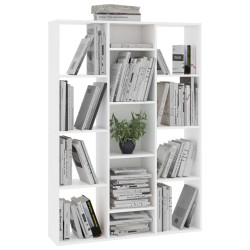   Libreria/Divisorio Bianco 100x24x140 cm in Legno Ingegnerizzato