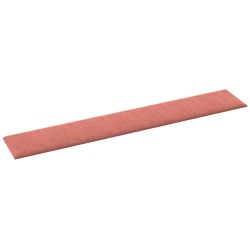 Pannelli Murali 12 pz Rosa 90x15 cm Velluto 1,62 m²