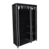 vidaXL Armadio Guardaroba Pieghevole Nero 110 x 45 x 175 cm