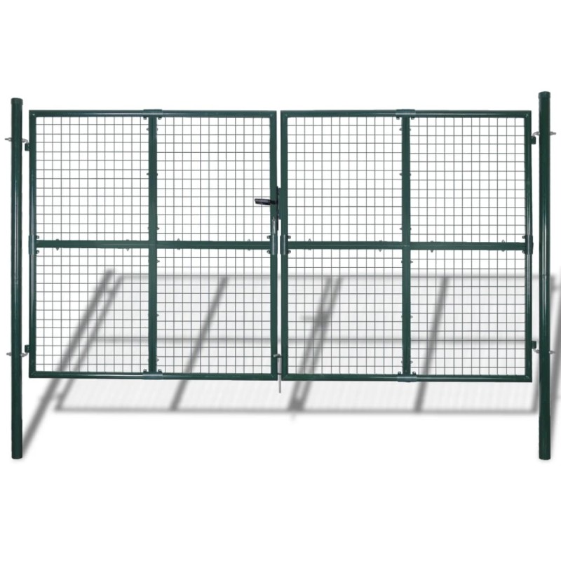 vidaXL Cancello per Giardino in Rete Metallica 289x175 cm/306x225 cm