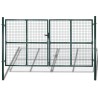 vidaXL Cancello per Giardino in Rete Metallica 289x175 cm/306x225 cm