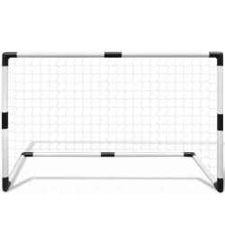 vidaXL Set Mini Porte da Calcio 2 pz per Bambini 91,5 x 48 x 61 cm