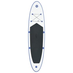 vidaXL Set Tavola da SUP e Surf Gonfiabile Blu e Bianco