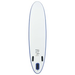 vidaXL Set Tavola da SUP e Surf Gonfiabile Blu e Bianco