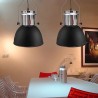 vidaXL Lampada da Soffitto in Metallo Nero Altezza Regolabile Moderna