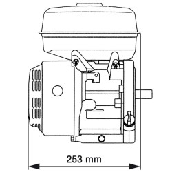 vidaXL Motore a Benzina Nero 6,5 HP 4,8 kW