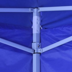 vidaXL Tenda Pieghevole Blu 3 x 3 m con 4 Pareti