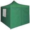   Tenda Pieghevole Verde 3 x 3 m con 4 Pareti