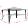   Gazebo con Tetto 3x4 m Bianco Crema