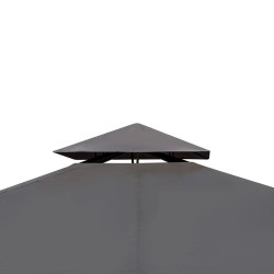   Gazebo con Tetto 3x3 m Grigio Scuro