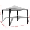   Gazebo con Tetto 3 x 3 m Crema Bianco