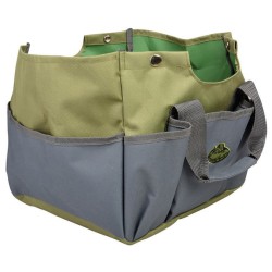 Esschert Design Sgabello e Borsa Portautensili Grigio GT85