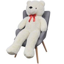   Orsacchiotto di Peluche XXL Bianco 160 cm