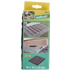 wolfcraft Set Cuscinetti di Appoggio 20 pz per Pavimento 6987000