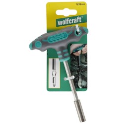 wolfcraft Cacciavite con Manico a T con Contenitore Punte 1235000