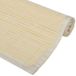   6 Tovagliette di Bamboo 30 x 45 cm Naturale