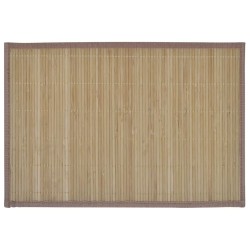   6 Tovagliette di Bamboo 30 x 45 cm Marrone