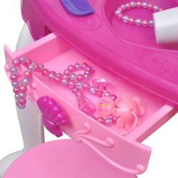   Gioco per Bambini Tavolo Cosmetica 3 Specchi con Luci/Suoni