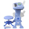   Gioco Bambini Tastiera con Sgabello/Microfono 37 Tasti Blu