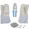   Set Accessori per Filo Spinato NATO Guanti Pinza 200 Fermagli