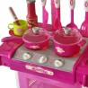   Cucina Giocattolo per Bambini con Effetti Luce/Suoni Rosa