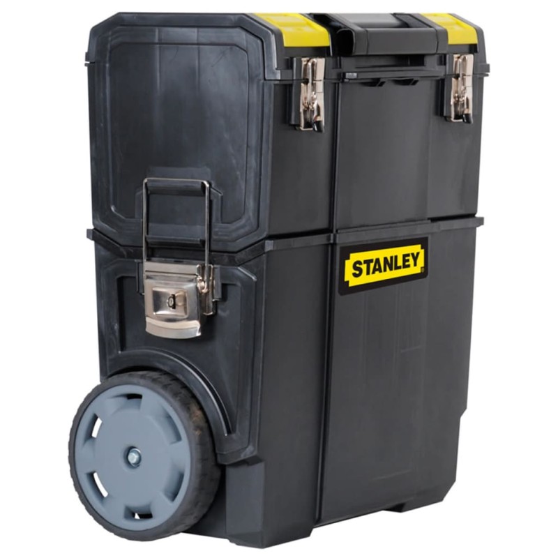 Stanley Cassetta da Lavoro Mobile in Plastica Nera 1-70-326