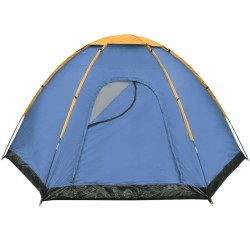   Tenda per 6 Persone Blu e Giallo