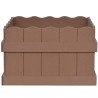   Letto Rialzato da Giardino WPC 40x40x25 cm Marrone