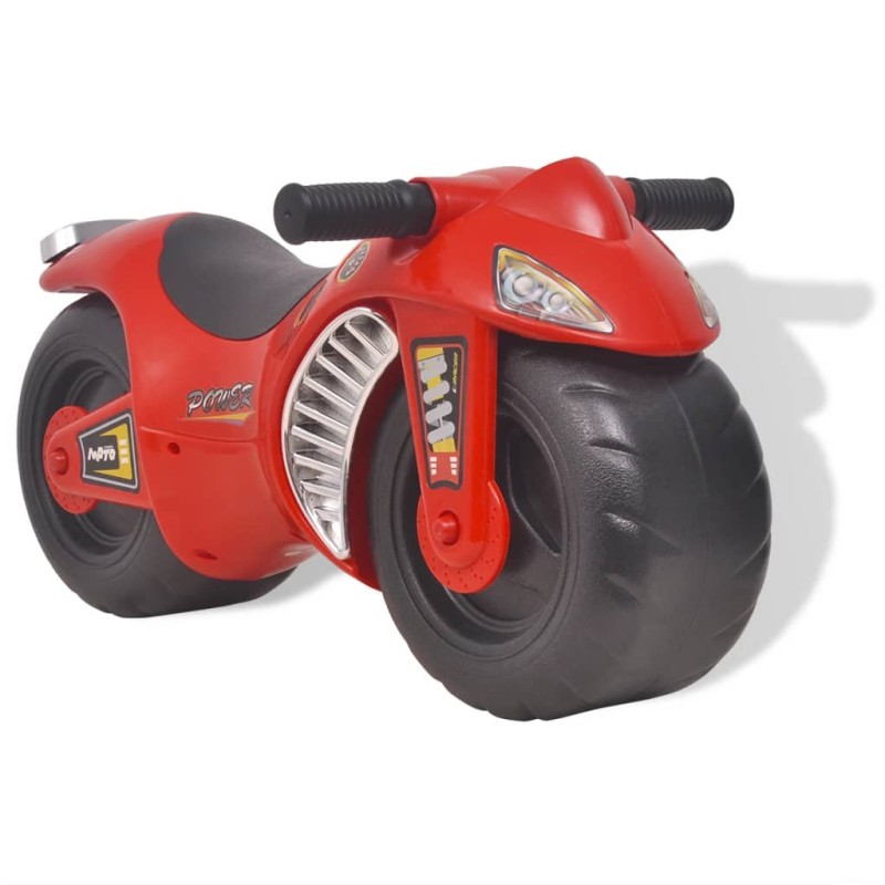 Motocicletta Cavalcabile per Bambini in Plastica Rossa