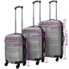   Set Trolley Rigidi 3 pz Argento 45,5/55/66 cm