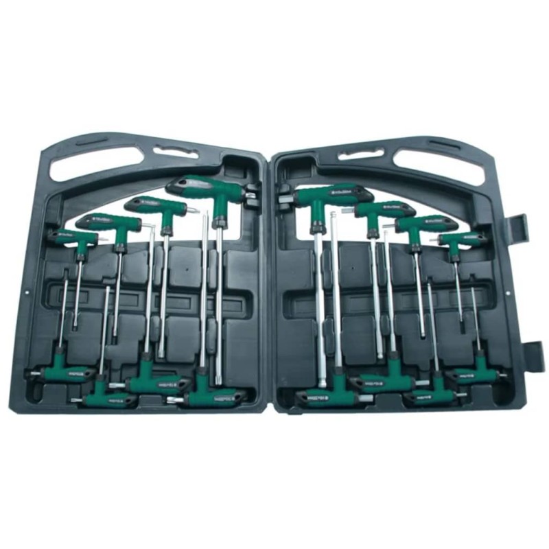 Brüder Mannesmann Set per Avvitatore 16 pz con Manico a T 18190