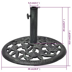   Base ombrellone in ghisa 12 kg 48 cm