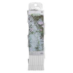 Nature Pergolato da Giardino 100x200 cm PVC Bianco 6040703